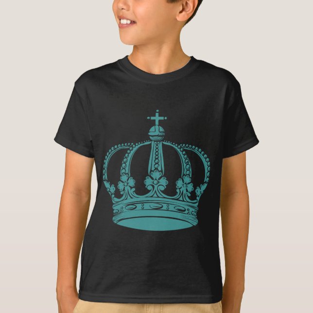 T-shirt Couronne royale 02 - Ocean Green (Devant)