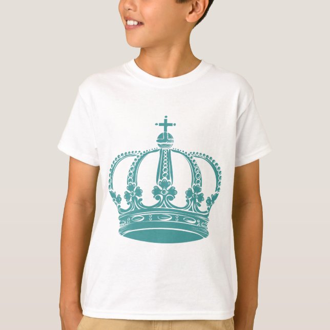 T-shirt Couronne royale 02 - Ocean Green (Devant)