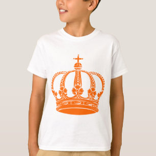 T-shirt Couronne royale 02 - Orange