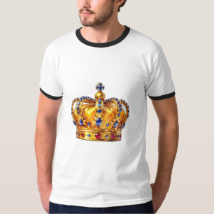 T-shirt Couronne royale en or