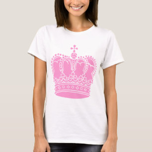 T-shirt Couronne Royale - Rose