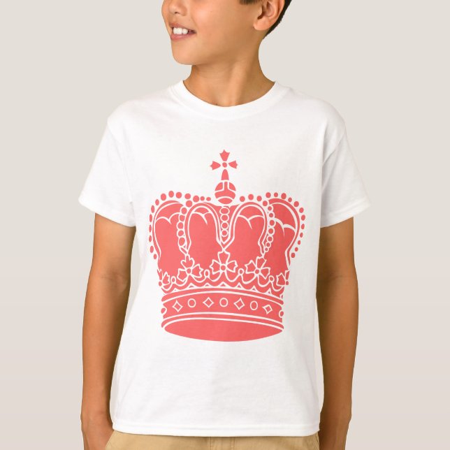 T-shirt Couronne royale - rose tropicale (Devant)