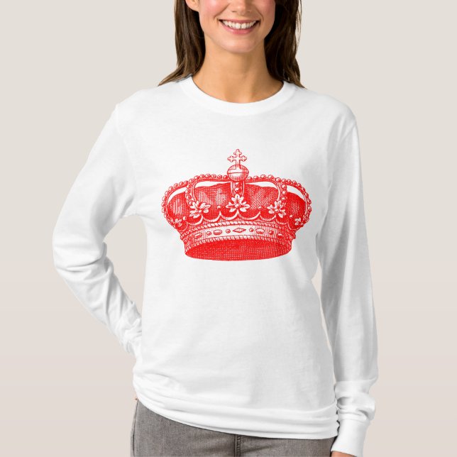 T-shirt Couronne vintage - Couleurs (Devant)