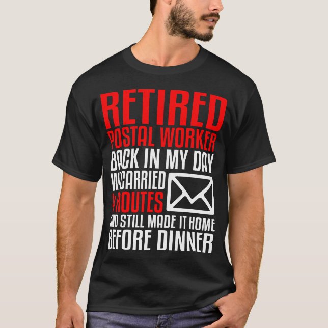 T-shirt Courrier amusant pour les employés de la poste (Devant)