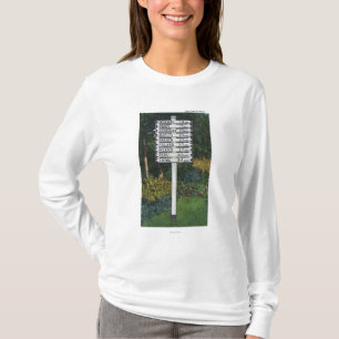 T-shirt Courrier de signe de marqueur de mille
