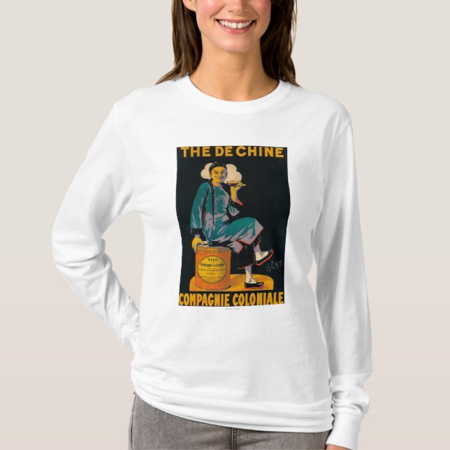 T-shirt Courrier promotionnel de De Chine, Colonial (Devant)