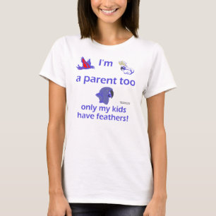 T-shirt Courroie de spaghetti de parent d'oiseau
