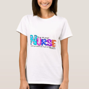 T-shirt Cours coloré d'infirmière racontant des chroniqu