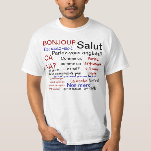 T-shirt Cours de français - parler francais ?