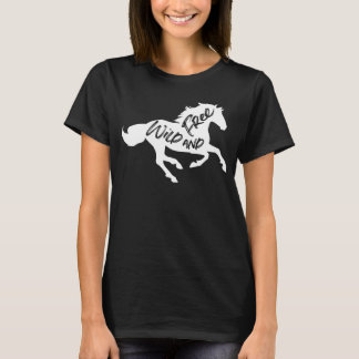 T-shirt Course à cheval sauvage et équitation libre