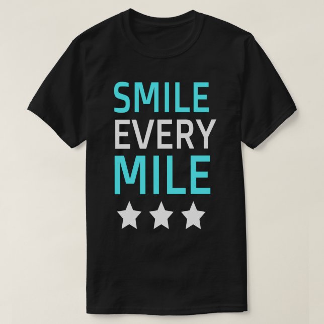 T-shirt Course à courir chaussures sourire sport loisir (Design devant)