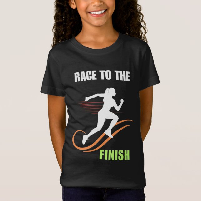 T-Shirt Course à l'Arrivée  (Devant)