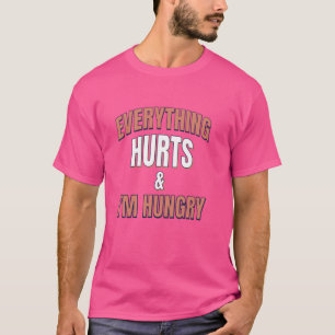 T-shirt Course à pied sur marathon - Tout fait mal et j'ai
