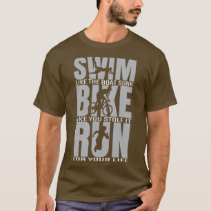 T-shirt Course à vélo de natation 2 2