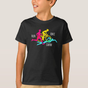T-shirt Course à vélo de natation Triathlon Sport Athlè