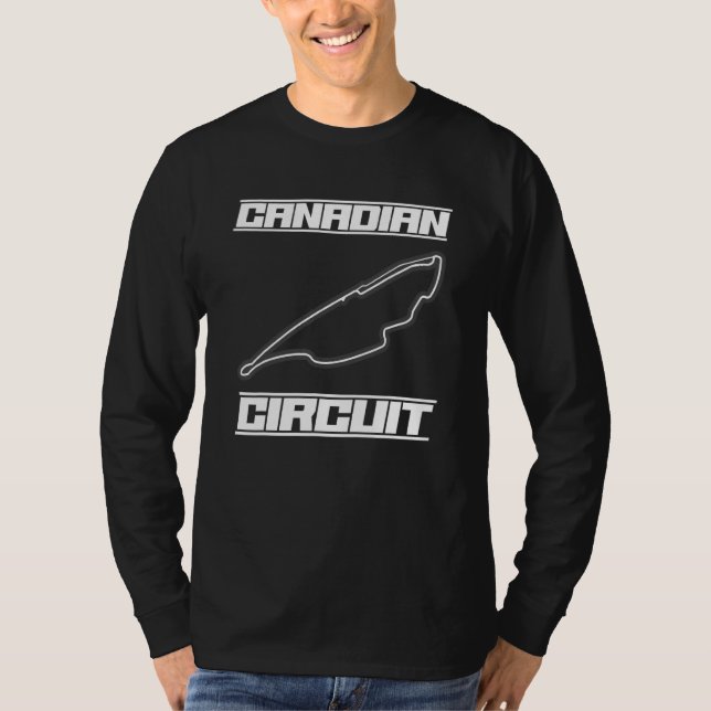 T-shirt Course automobile de Formule 1 du circuit canadien (Devant)