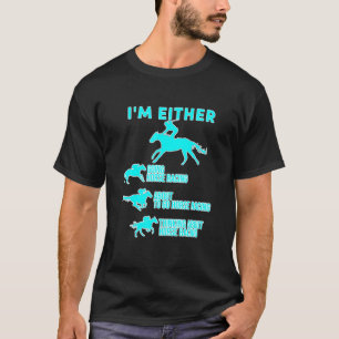 T-shirt Course Cheval Toute La Journée Hippodrome Chevaux