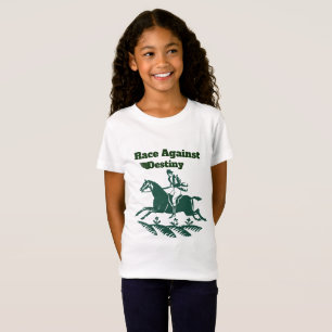 T-Shirt Course contre la destinée – Graphique équestre vin