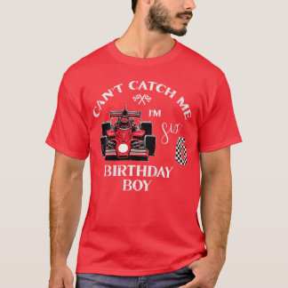 T-shirt Course d'anniversaire pour garçons de 6 ans Joyeux