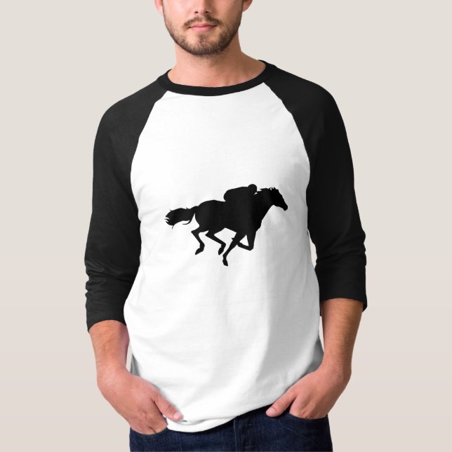 T-shirt Course de chevaux (Devant)