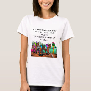T-shirt course de chevaux Derby