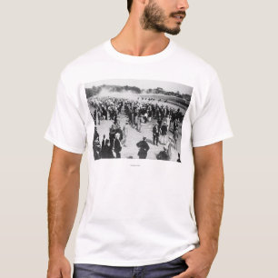 T-shirt Course de chevaux en photographie de Saratoga