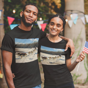 T-shirt Course de chiens de traîneau Iditarod Trail Unisex