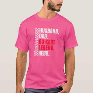 T-shirt Course de karting pour hommes pour votre mari pilo