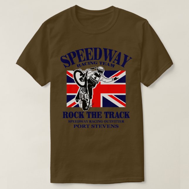 T-shirt Course de moto Speedway britannique  (Design devant)