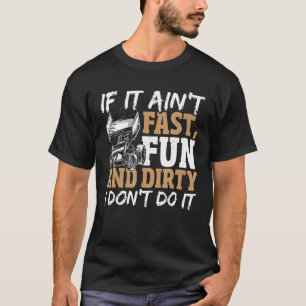 T-shirt Course De Piste Amusante Et Dirt Retro Vitesse De 