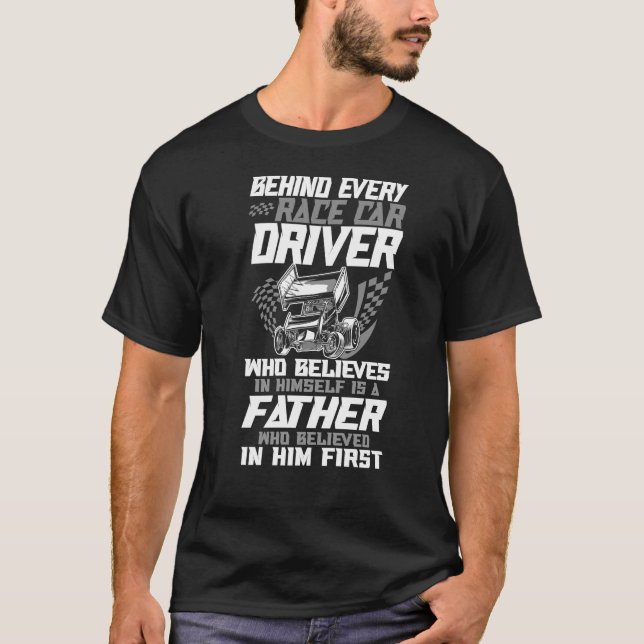T-shirt Course De Piste Dirt Derrière Chaque Pilote De Voi (Devant)