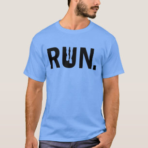 T-shirt Course de silhouette pour le marathon de coureur