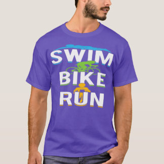 T-shirt Course de vélo de natation 15