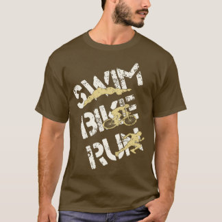 T-shirt Course de vélo de natation Triathlon 18