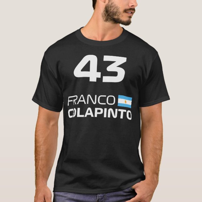 T-shirt Course Formule Racing Franco Colapinto (Devant)