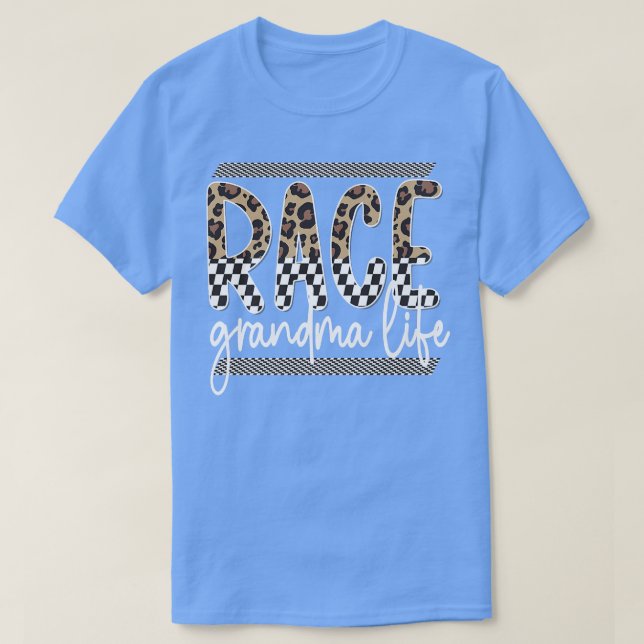 T-shirt Course Grand-mère Vie Course Grand-mère Racing Gra (Design devant)