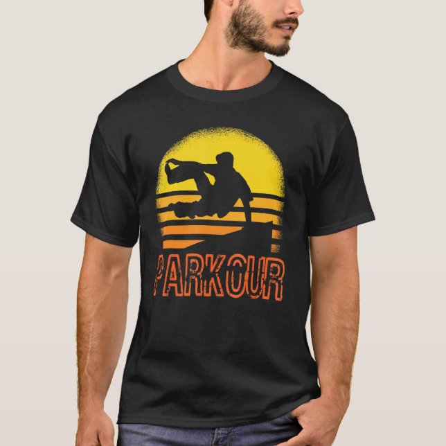 T-shirt Course Jumping Libre Parkour course (Devant)