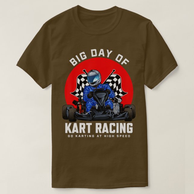 T-shirt Course Kart GoKart Racer Course Hippodrome Gokart (Design devant)