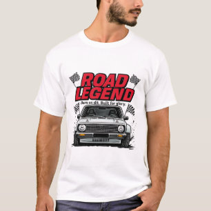 T-shirt Course Légendaire de Voitures de Course Vintage