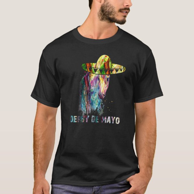 T-shirt Course mexicaine du Kentucky Horse Cinco De Derby (Devant)