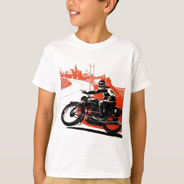 T-shirt Course moto vintage (Devant)