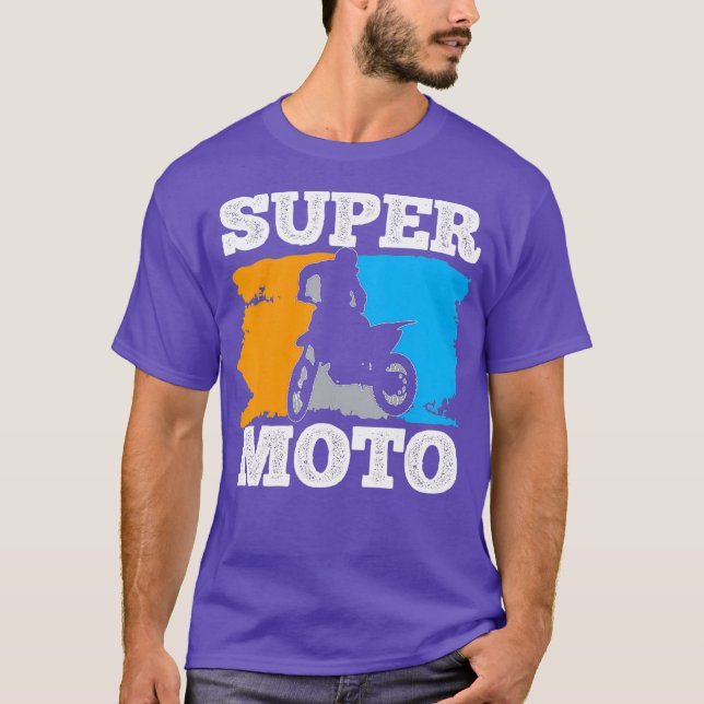 T-shirt Course motocross Supermoto (Devant)