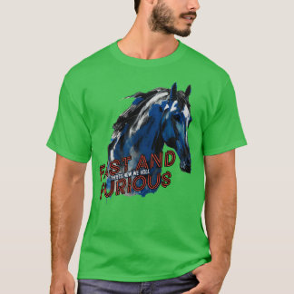 T-shirt Course rapide et furieuse à cheval