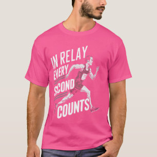 T-shirt Course Relais Course Athlète Piste Et Sprinter De 