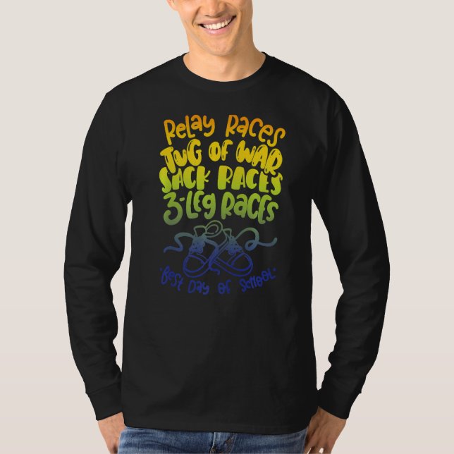 T-shirt Course Relais Tvg De Guerre Course Sack 3 Leg Race (Devant)