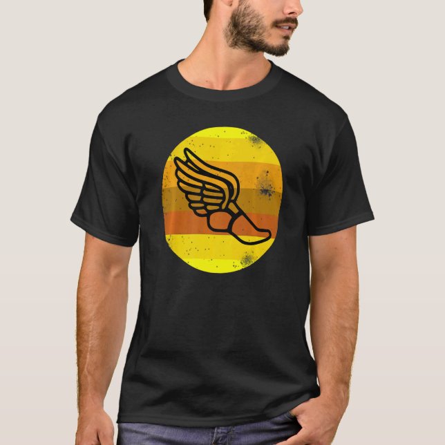 T-shirt Course Sport Hurdler Athlétisme Piste Et Champ Sh (Devant)