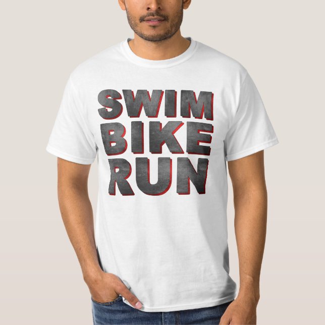T-Shirt course vélo nage (Devant)