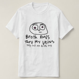 T-shirt Courses de bouillon par ma pièce en t de veines