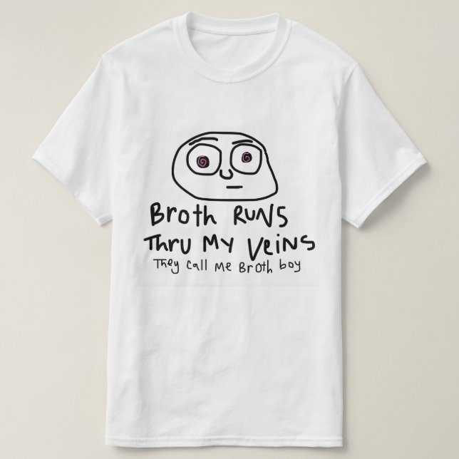 T-shirt Courses de bouillon par ma pièce en t de veines (Design devant)