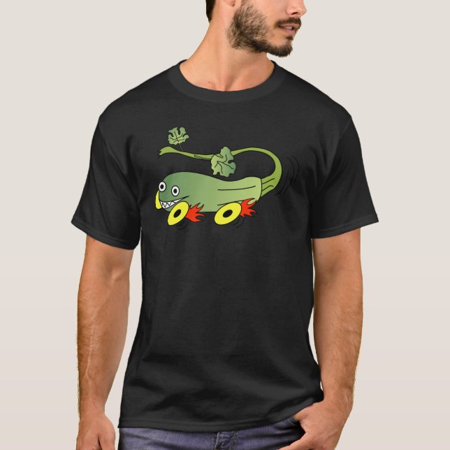 T-shirt Courses de courgettes (Devant)